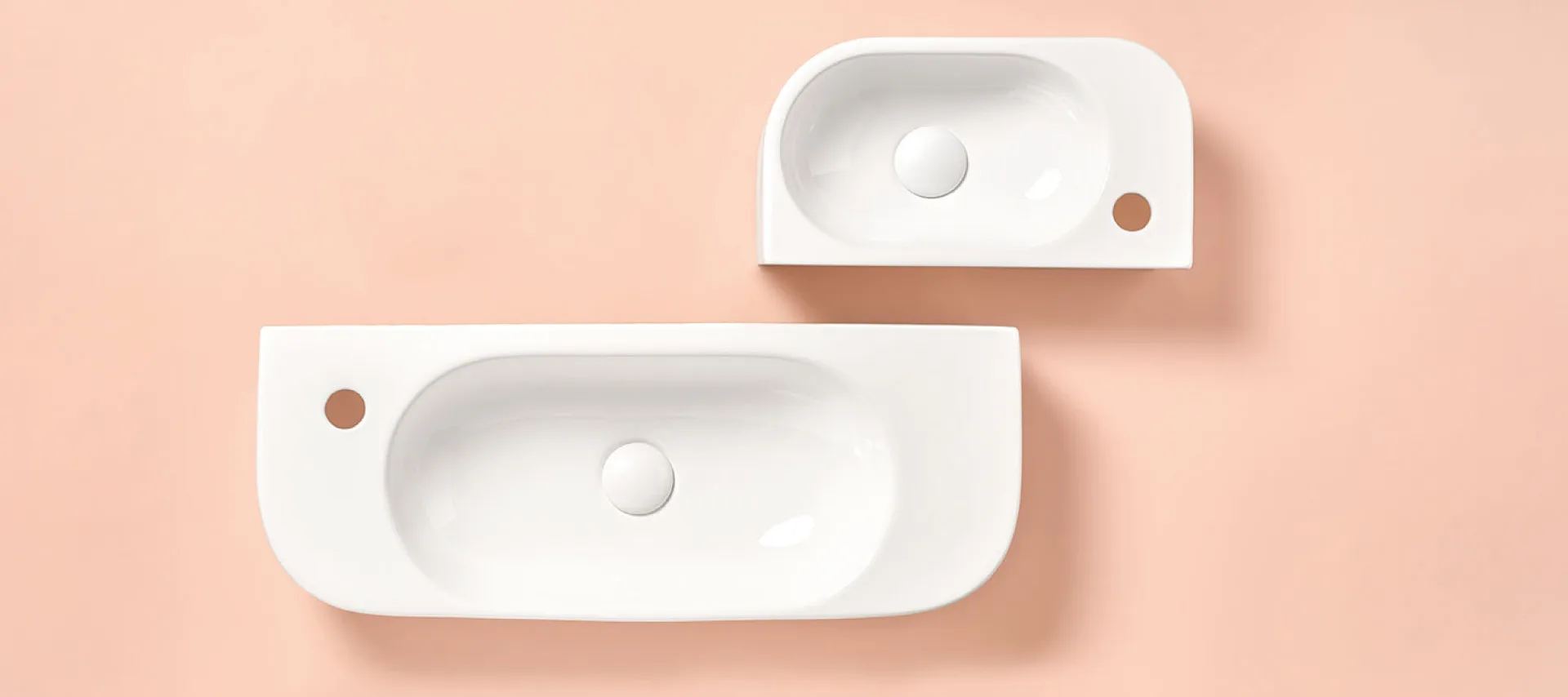 White wash hand basins